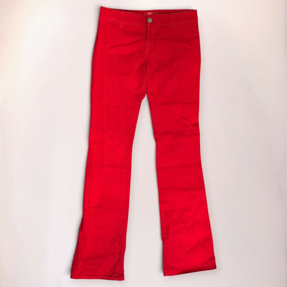 Dickies Size 5 Red Pants Straight Leg Workwear Casual Chino